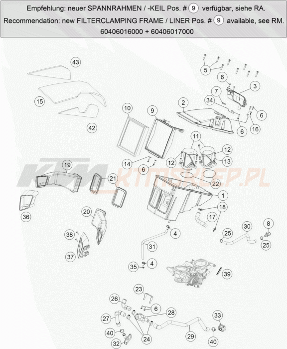 Schemat "filtr powietrza" do KTM 1290 SUPERDUKE R ABS