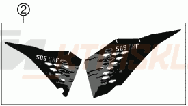 Schemat "naklejki" do KTM 505 SX-F