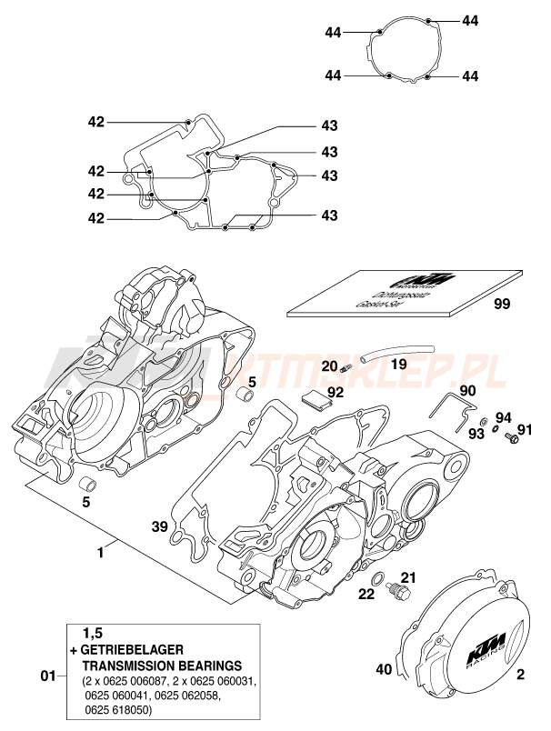 Schemat "kartery" do KTM 200 EXC - GS 8kW