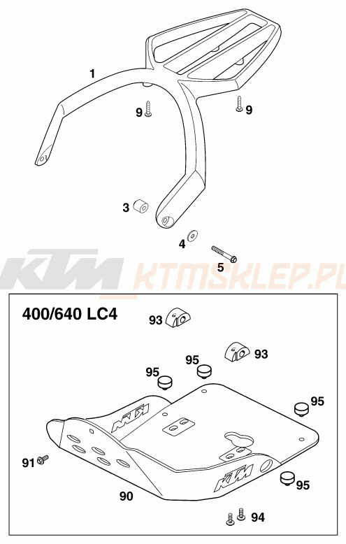 Schemat "akcesoria" do KTM 640 LC4