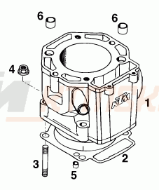 Schemat "cylinder" do KTM 620 LC-4 SUPER-MOTO