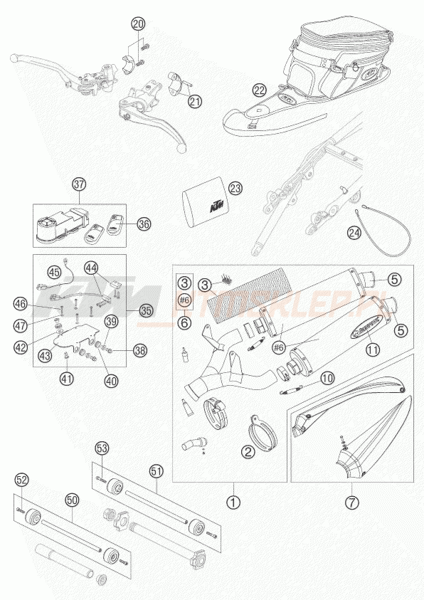 Schemat "akcesoria" do KTM 990 SUPERDUKE