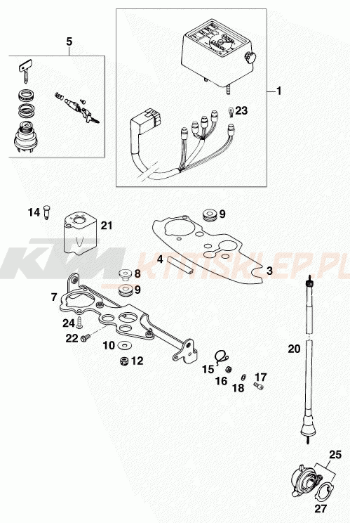Schemat "system zabezpieczający" do KTM 125 LC2 100/WEISS