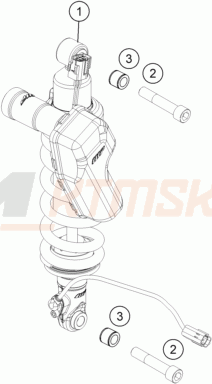 Schemat "amortyzator tył" do KTM 1190 ADVENTURE ABS