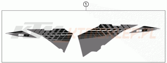 Schemat "naklejki" do KTM 65 SXS