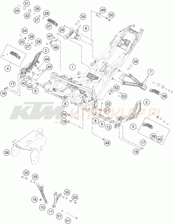 Schemat "rama" do KTM RC 390