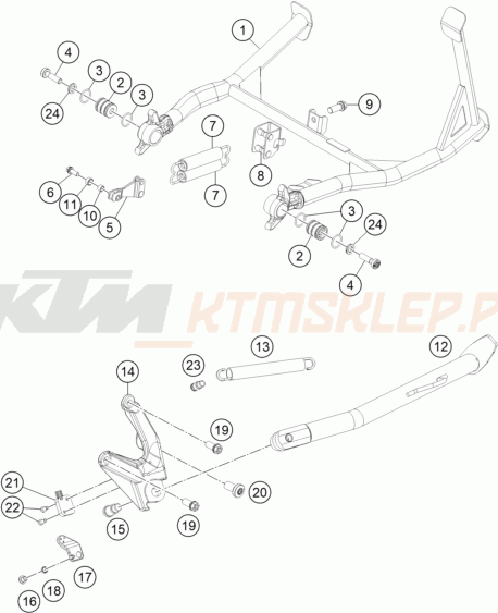 Schemat "stopki postojowe" do KTM 1190 ADVENTURE ABS