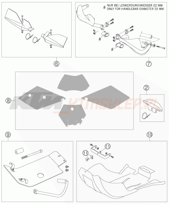 Schemat "akcesoria" do KTM 450 SMR