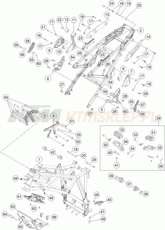 Schemat "rama" do KTM 1190 ADVENTURE ABS