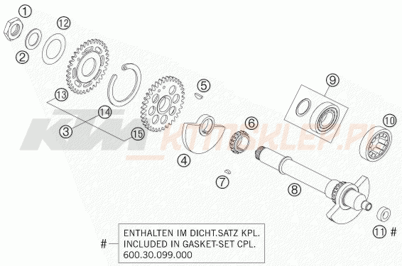 Schemat "BALANCER SHAFT" do KTM 990 SUPERDUKE SCHW/ANTH