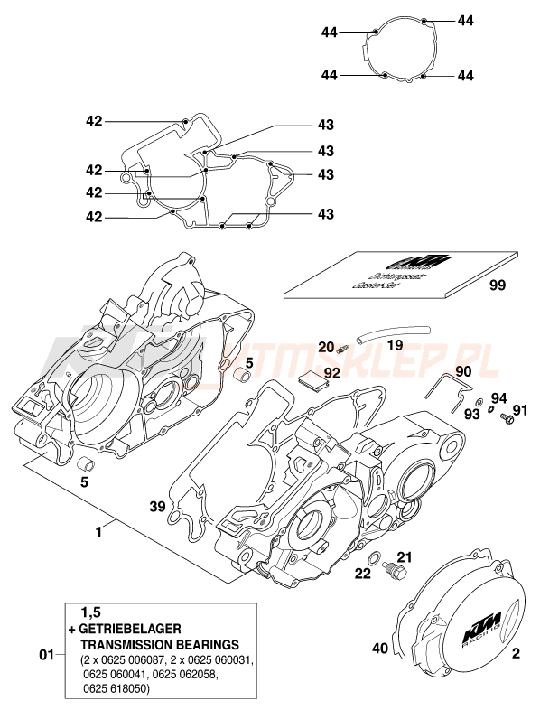 Schemat "kartery" do KTM 125 EXC