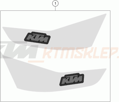 Schemat "naklejki" do KTM RC 125