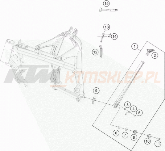 Schemat "stopki postojowe" do KTM FREERIDE E-SM