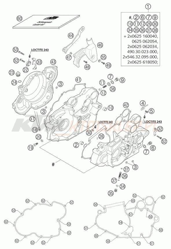 Schemat "kartery" do KTM 400 EXC RACING SIX-DAYS