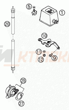 Schemat "system zabezpieczający" do KTM 520 EXC-G RACING