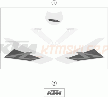 Schemat "naklejki" do KTM 1290 Super Duke R