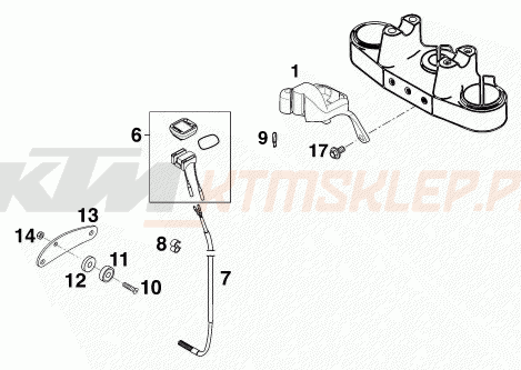 Schemat "system zabezpieczający" do KTM 250 EXC