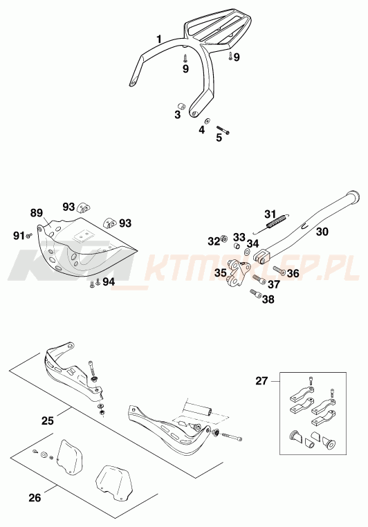 Schemat "akcesoria" do KTM 400 SC