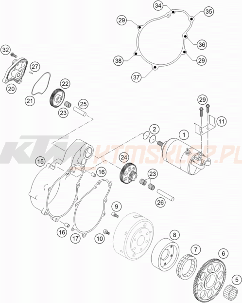 Schemat "rozrusznik" do KTM 660 RALLYE FACTORY REPL.