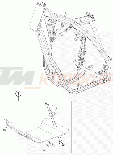 Schemat "osłona silnika" do KTM 250 SX-F MUSQUIN REPLICA