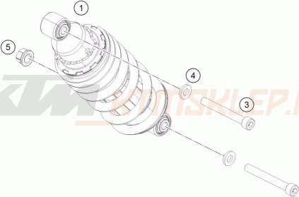 Schemat "amortyzator tył" do KTM 250 DUKE ABS