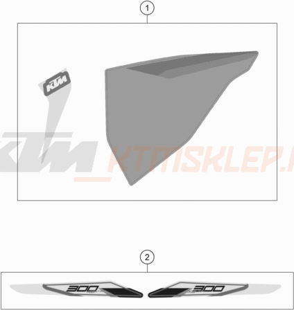 Schemat "naklejki" do KTM 300 XC TPI