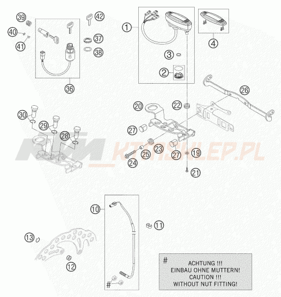 Schemat "system zabezpieczający" do KTM 625 SXC