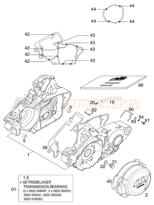 Schemat "kartery" do KTM 200 EXC - GS