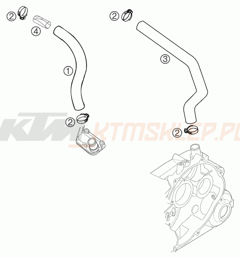 Schemat "ENGINE VENT" do KTM 640 LC4 SUPERMOTO
