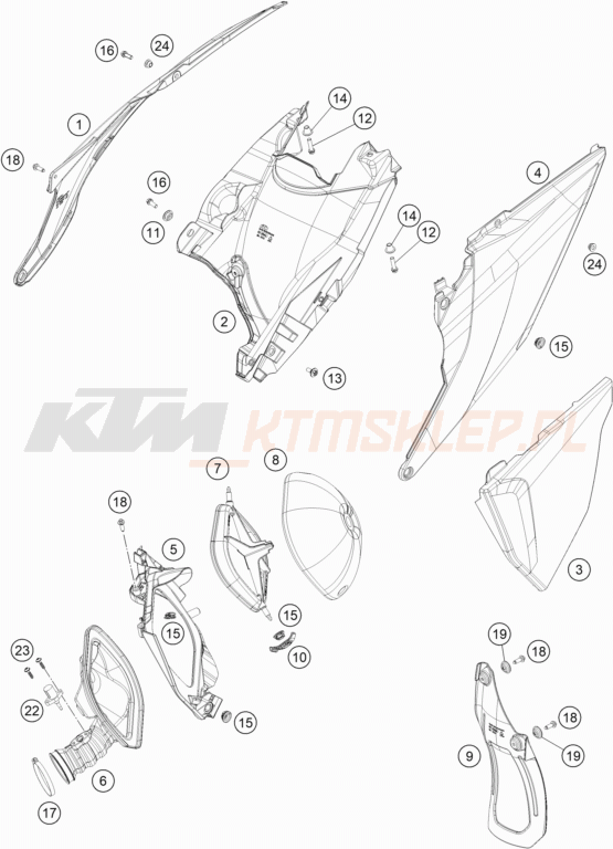 Schemat "filtr powietrza" do KTM 300 XC-W TPI ERZBERGRODEO