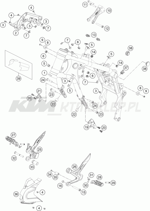 Schemat "rama" do KTM 790 Duke