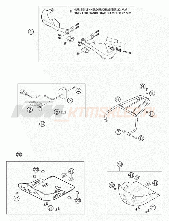Schemat "akcesoria" do KTM 660 SMC