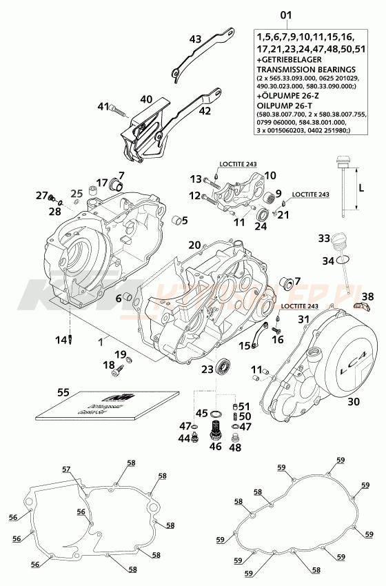 Schemat "kartery" do KTM 620 SC SUPER-MOTO