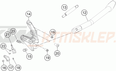 Schemat "stopki postojowe" do KTM 1050 ADVENTURE ABS