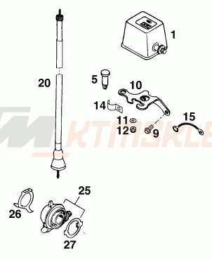 Schemat "system zabezpieczający" do KTM 400 SUPER-COMP WP