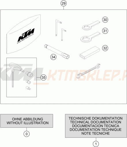 Schemat "dodatki opcjonalne" do KTM 890 DUKE