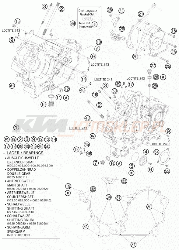 Schemat "kartery" do KTM 990 SUPERMOTO T