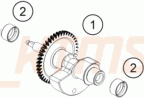Schemat "BALANCER SHAFT" do KTM 390 DUKE, blue