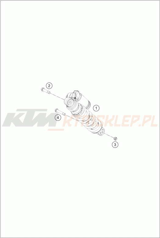 Schemat "amortyzator tył" do KTM 65 SX