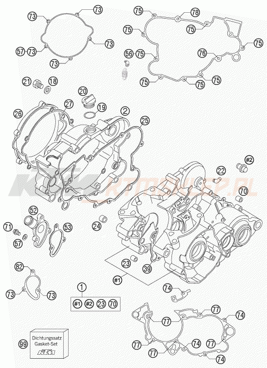 Schemat "kartery" do KTM 85 XC 17/14