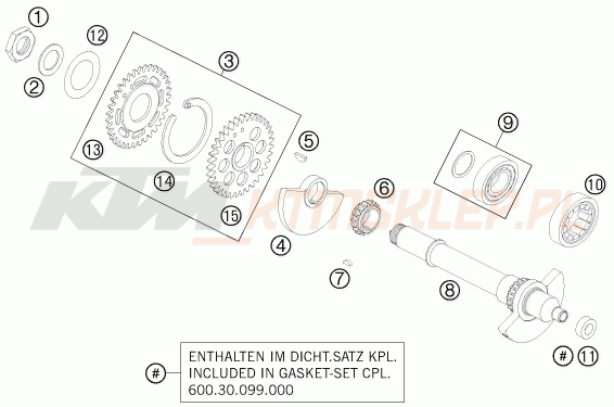 Schemat "BALANCER SHAFT" do KTM 990 SUPER DUKE R
