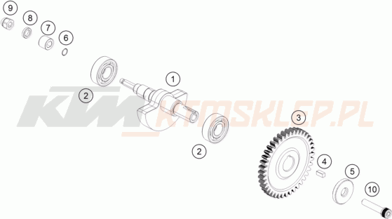 Schemat "BALANCER SHAFT" do KTM 125 DUKE