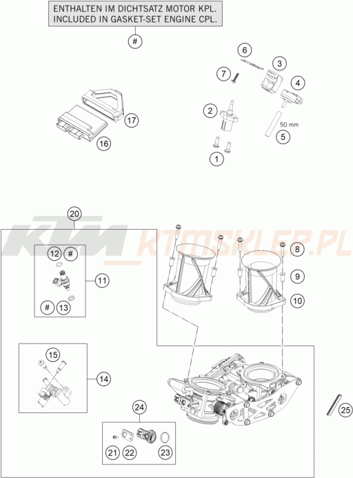 Schemat "wtrysk paliwa" do KTM 1290 Super Duke R