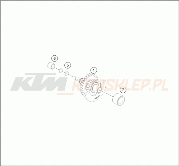 Schemat "BALANCER SHAFT" do KTM 250 EXC-F