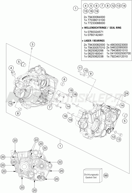 Schemat "kartery" do KTM 450 SMR