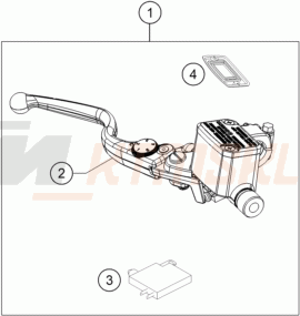 Schemat "przedni hamulec" do KTM RC 125