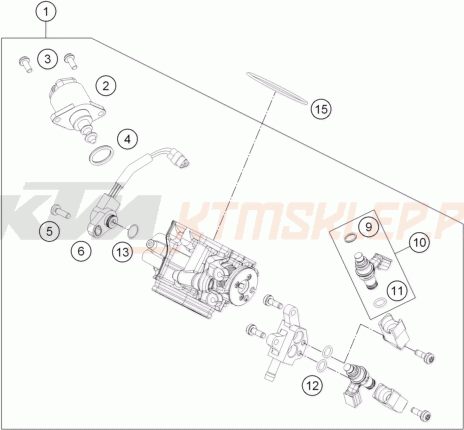 Schemat "wtrysk paliwa" do KTM RC 250 R
