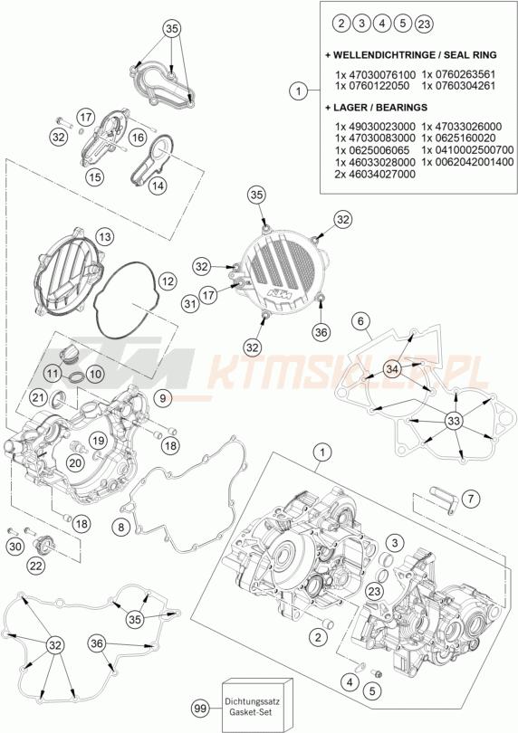 Schemat "kartery" do KTM 85 SX 17/14