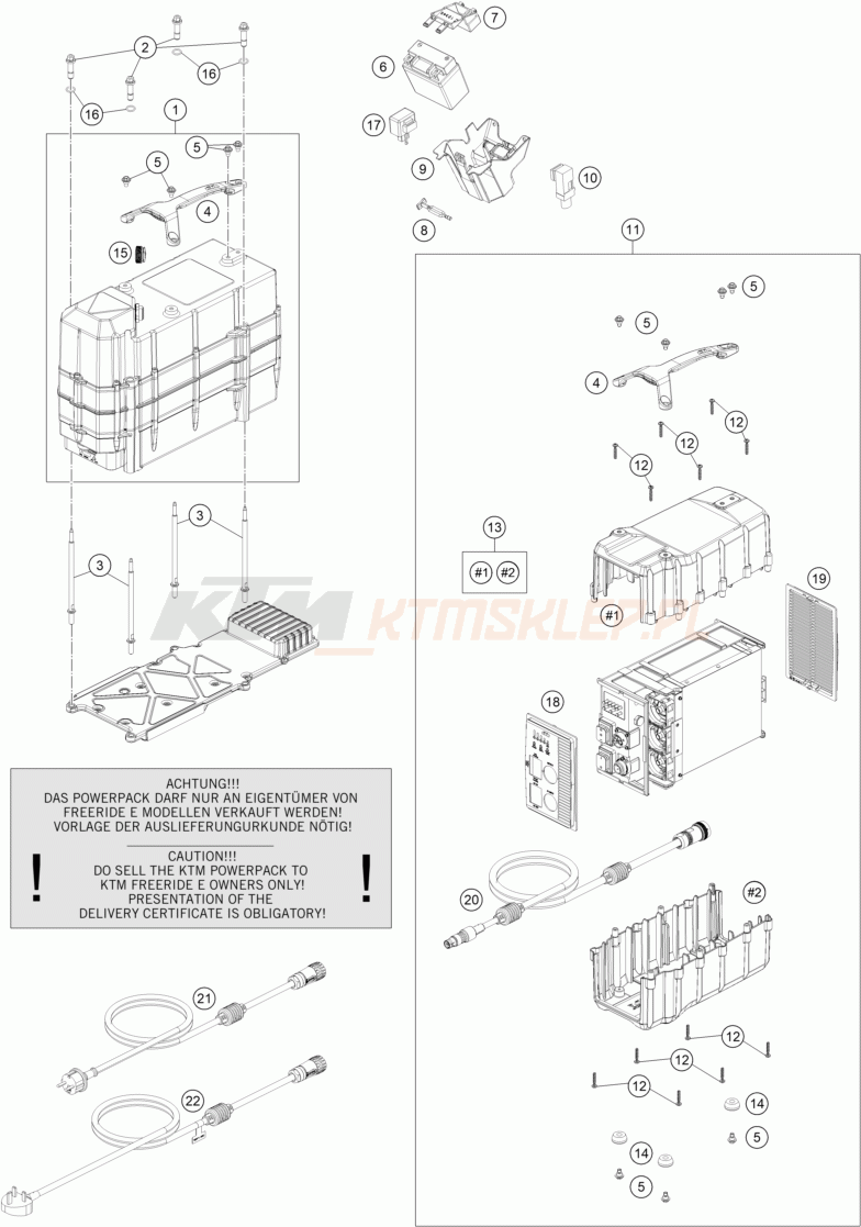 Schemat "akumulator" do KTM FREERIDE E-XC