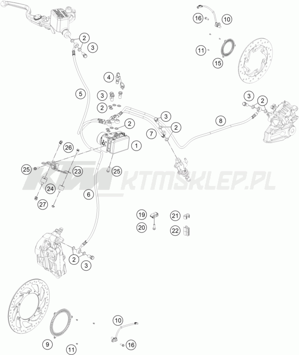 Schemat "ABS" do KTM 390 ADVENTURE SPOKE W